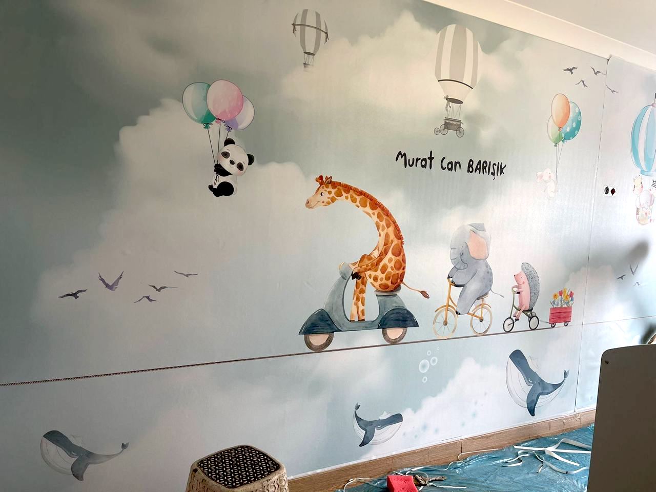 Europrint Jirafa y Animales En La Cuerda Floja