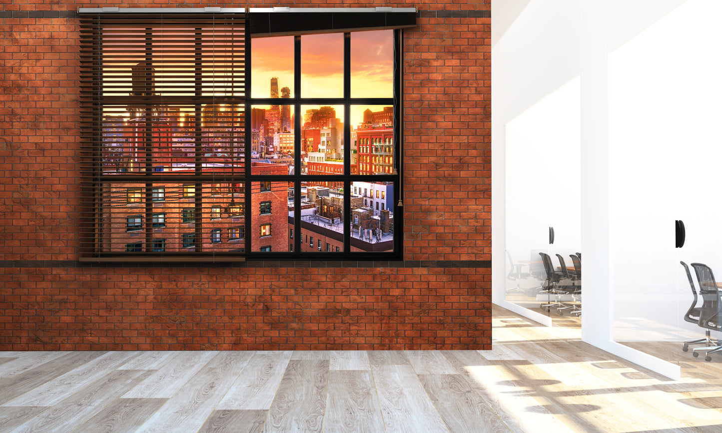 Muro de Ladrillos con Vista a Brooklyn