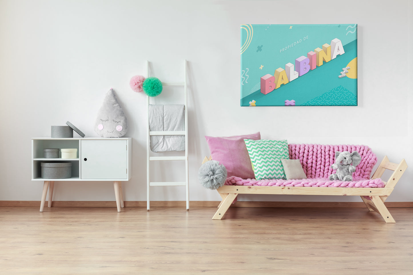 Canvas Decorativo con Nombre Personalizado