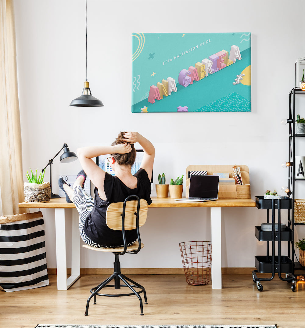 Canvas Decorativo con Nombre Personalizado