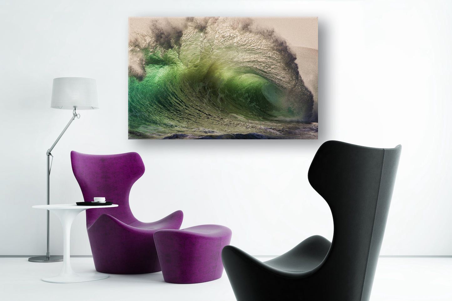 Canvas Decorativo Green Wave