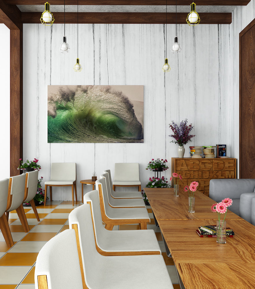 Canvas Decorativo Green Wave