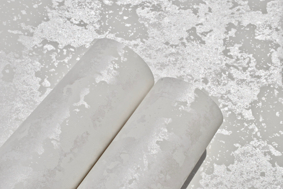 Tapiz Con Textura Industrial Metallic White Vintage