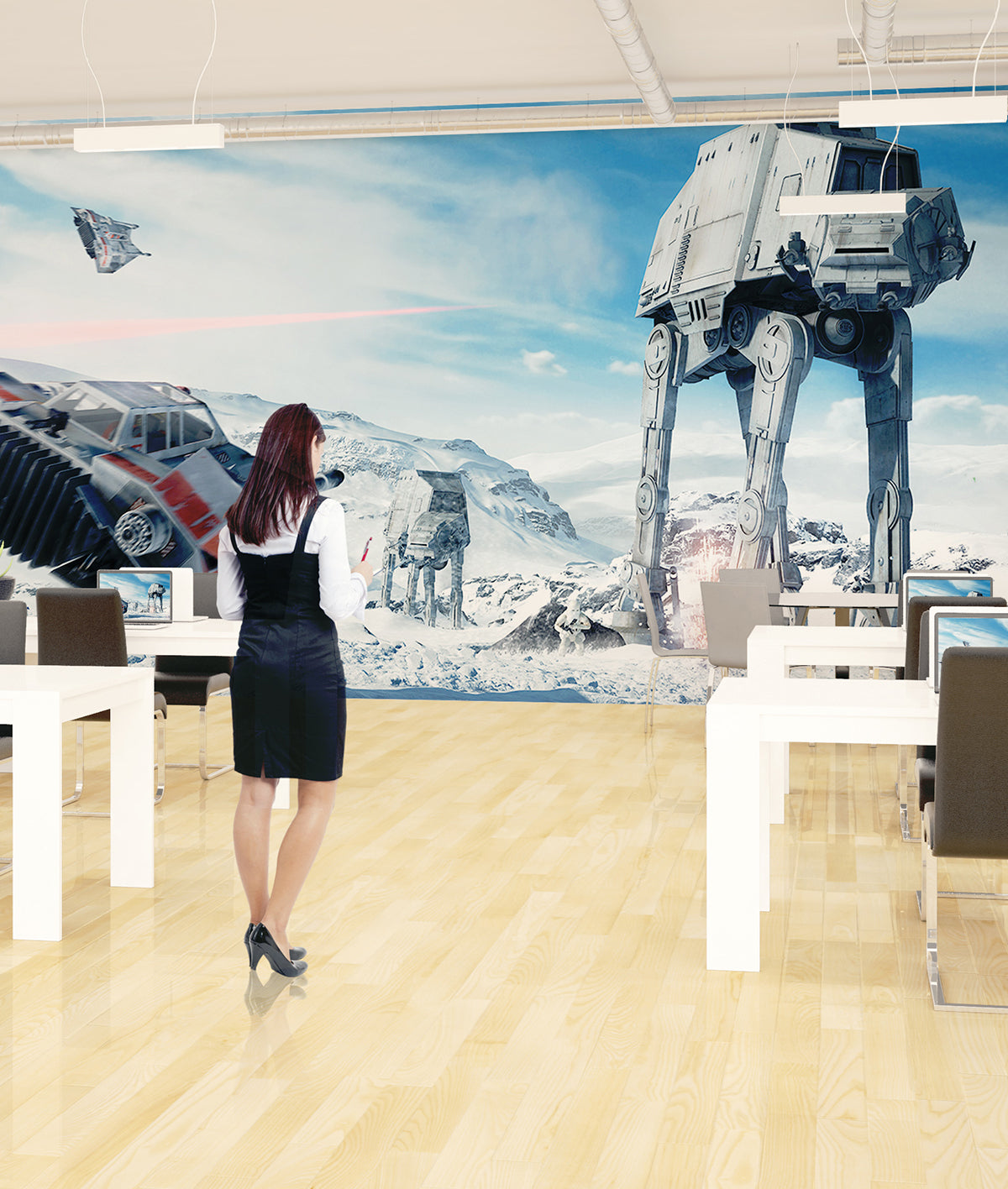 Star Wars Hoth Battle Scene