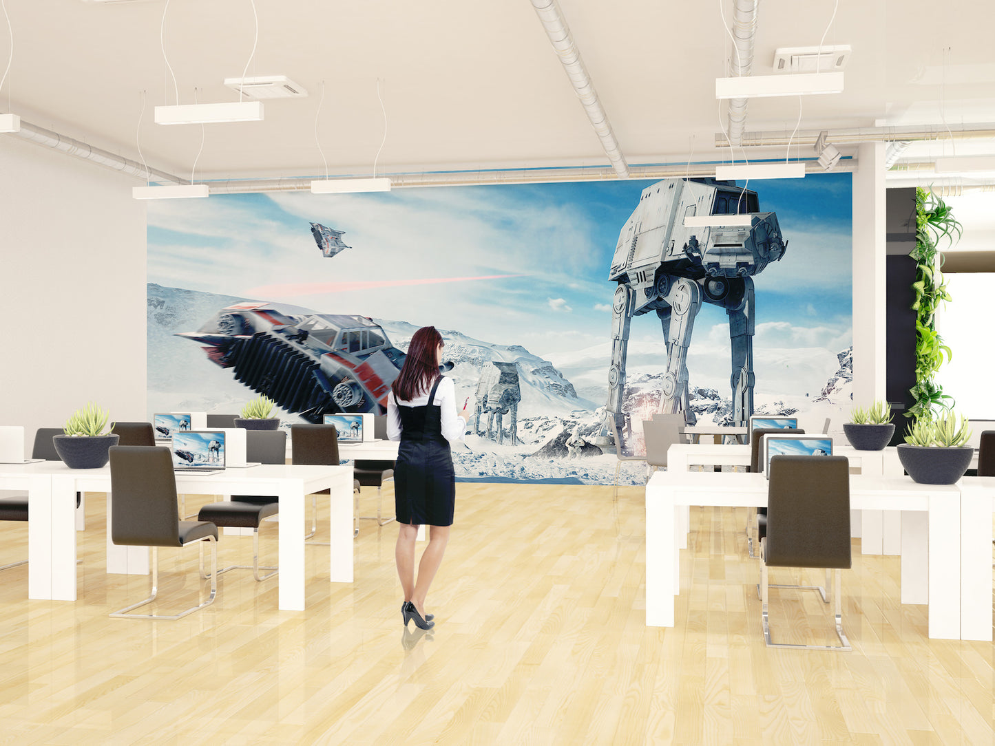Star Wars Hoth Battle Scene