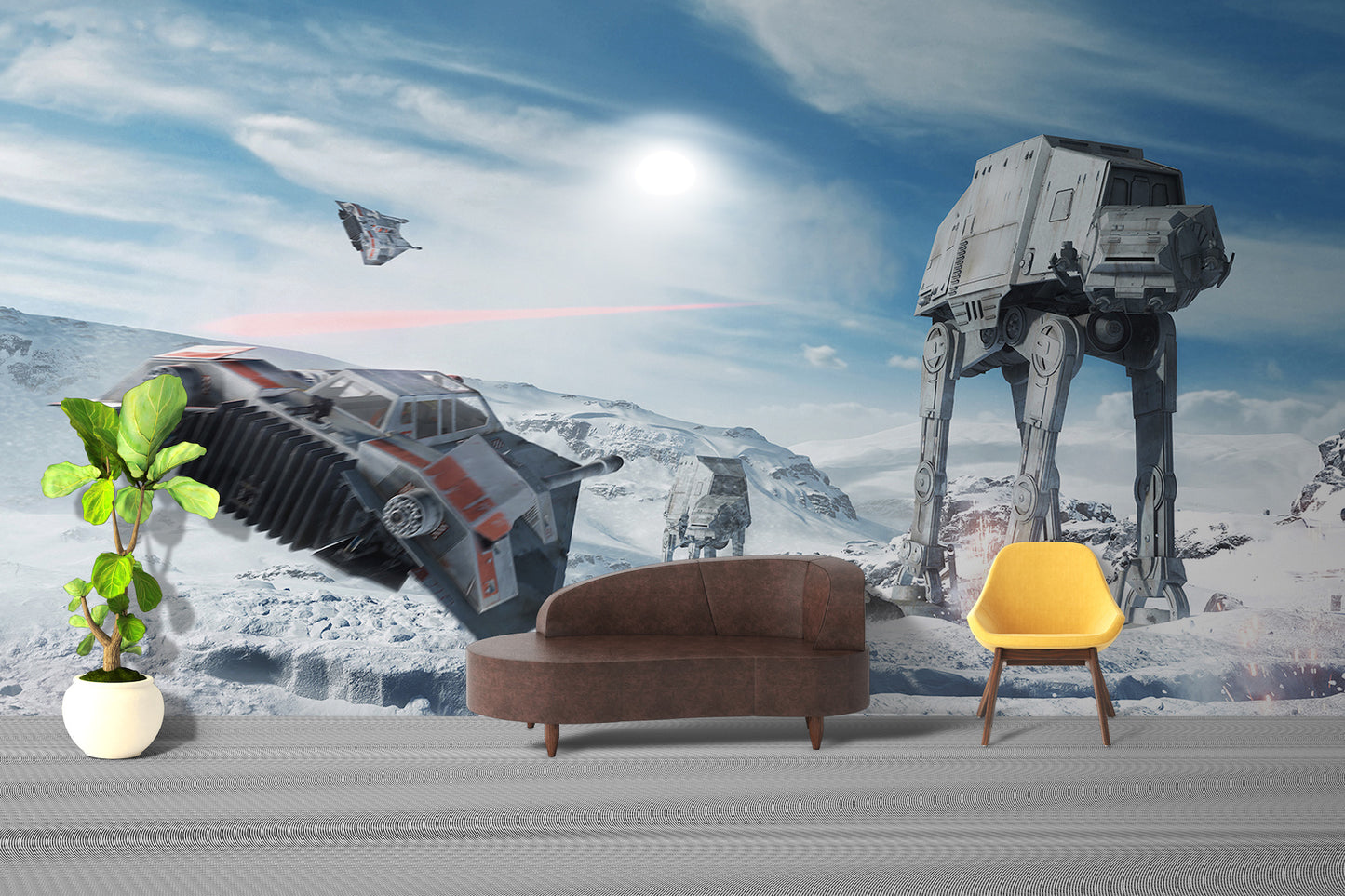 Star Wars Hoth Battle Scene