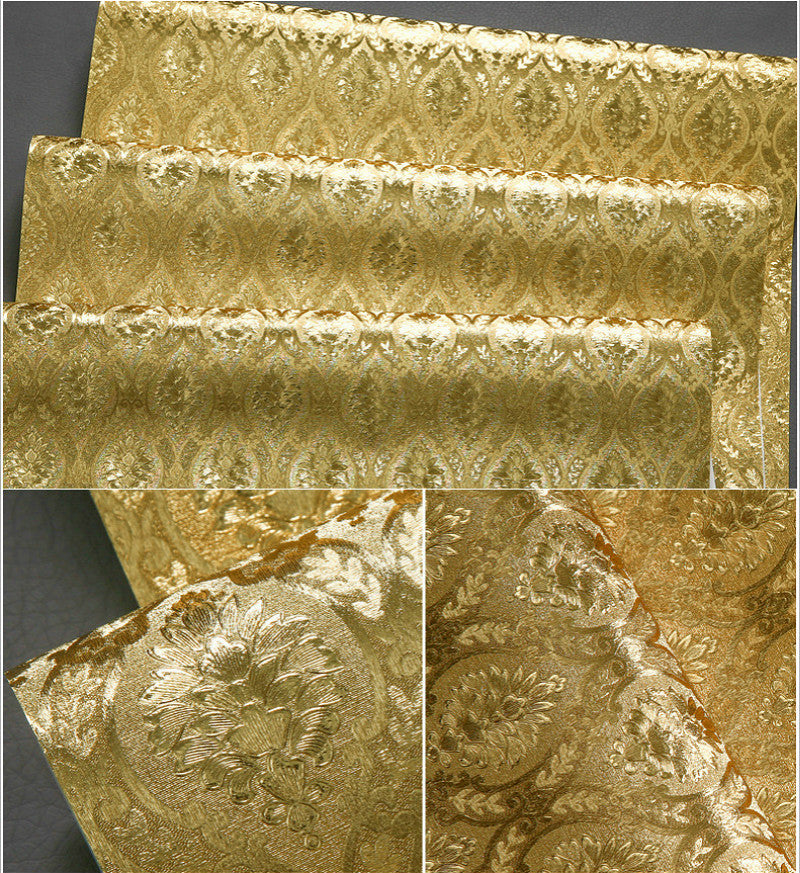 Tapiz Con Textura en Relieve Metallic Gold