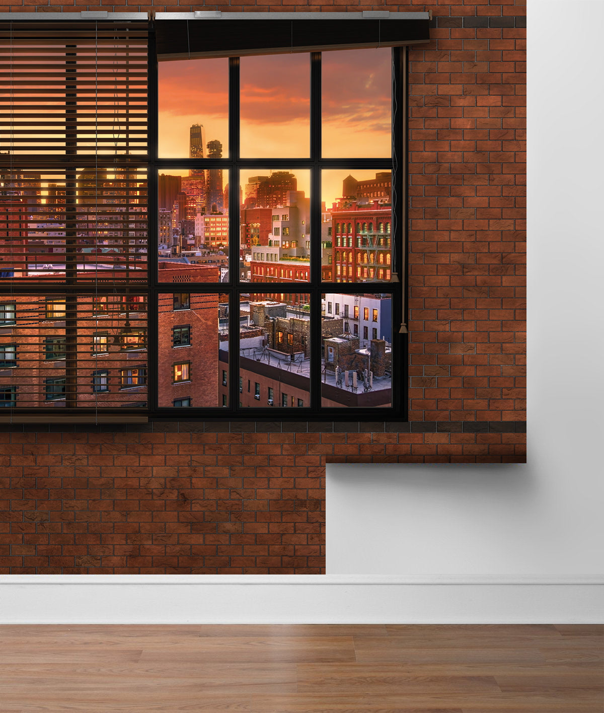 Muro de Ladrillos con Vista a Brooklyn