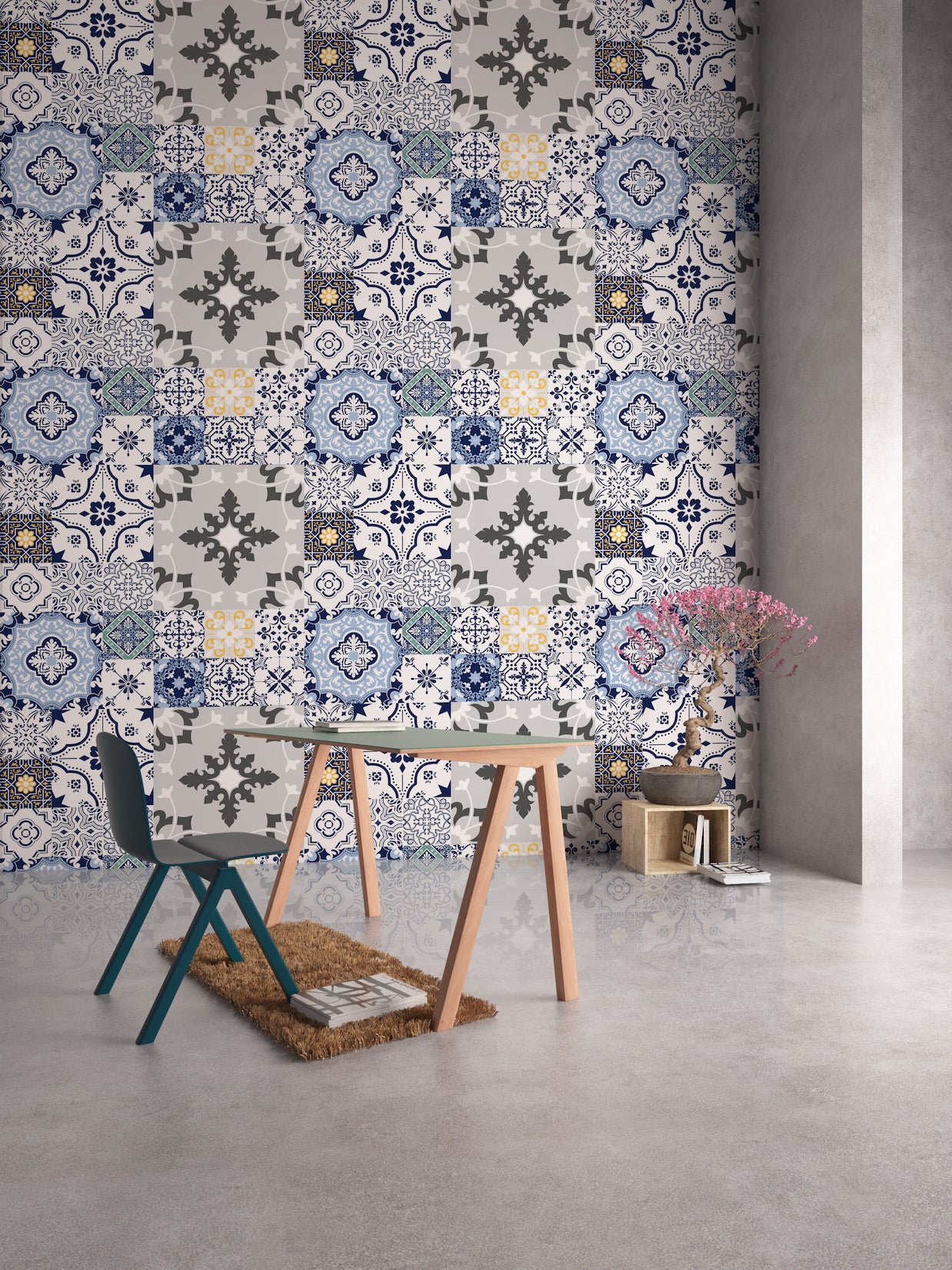Foto Mural Mosaicos Mediterráneos Contemporáneos