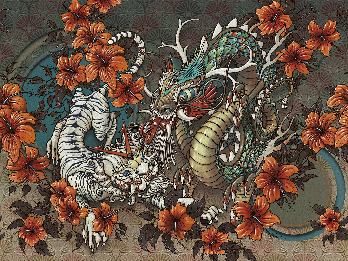 Europrint Ilustración Dragón oriental