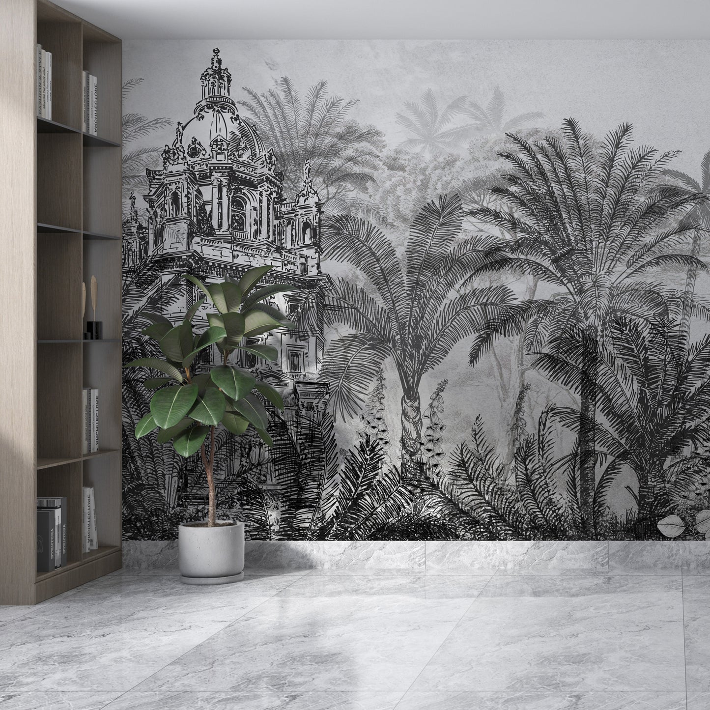 Europrint Bosque y Hacienda Blanco y Negro