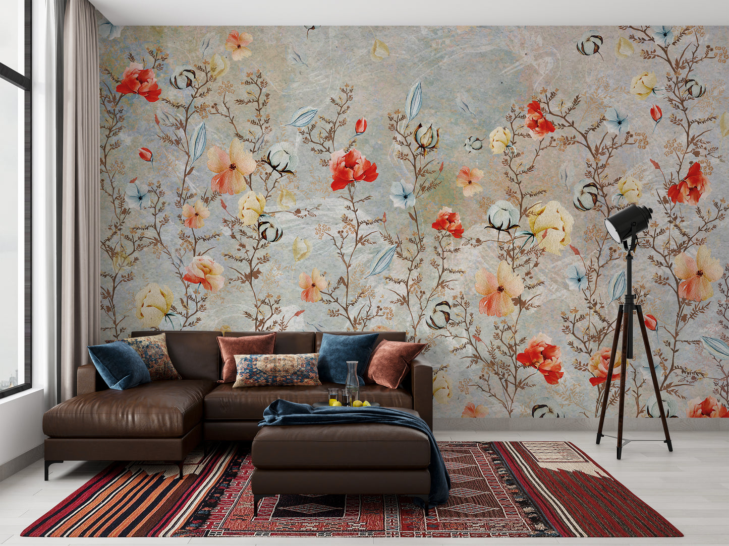 Europrint Ilustración Flores Estilo Oriental