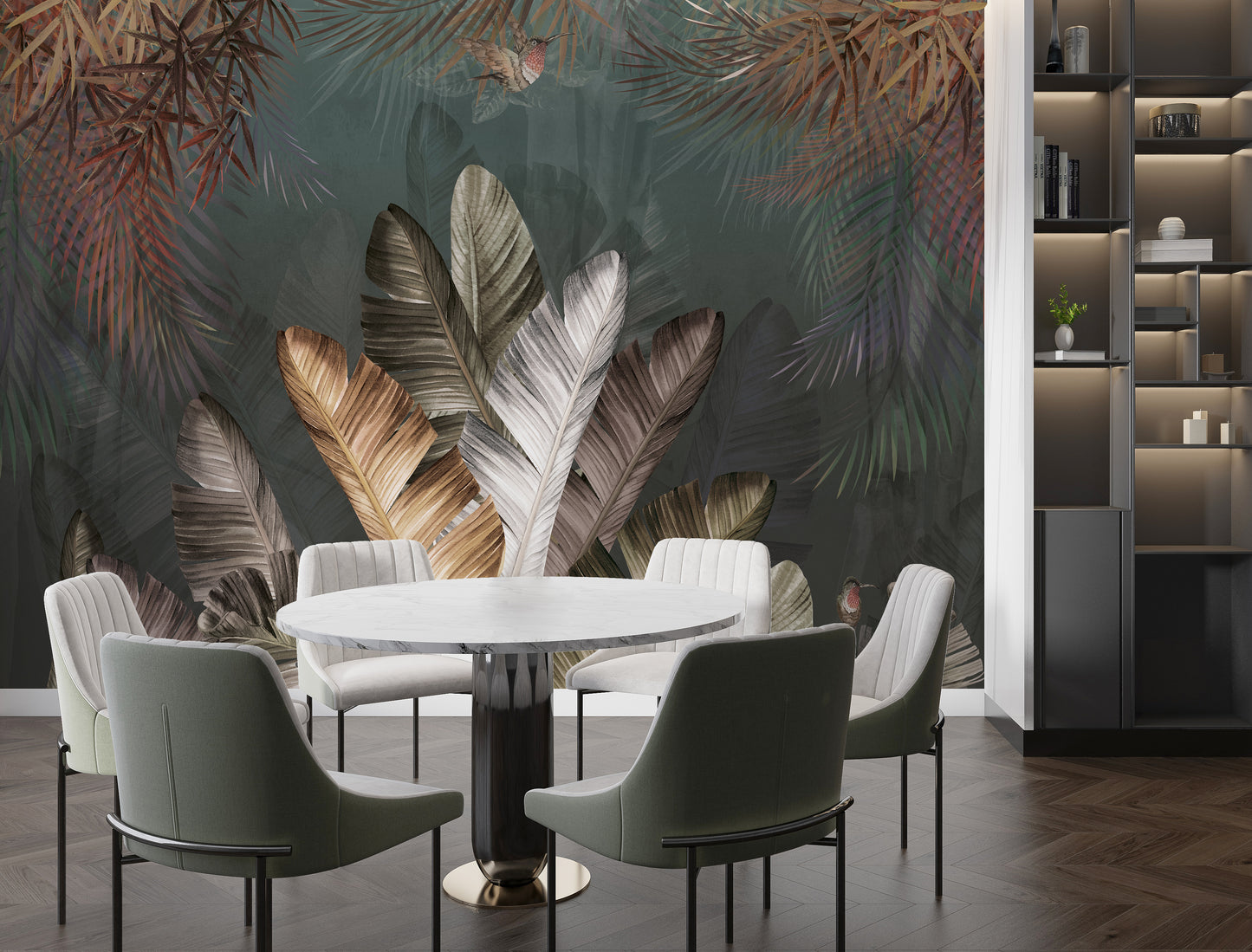 Europrint Plantas Tropicales y Colibrí