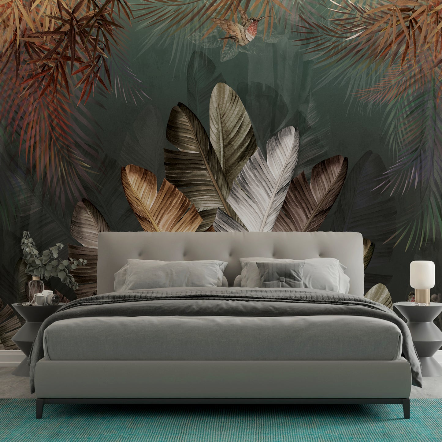 Europrint Plantas Tropicales y Colibrí