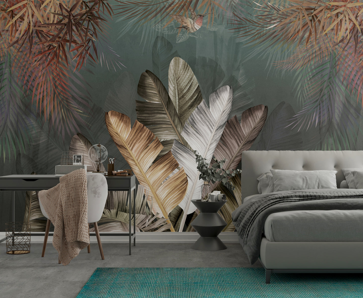 Europrint Plantas Tropicales y Colibrí