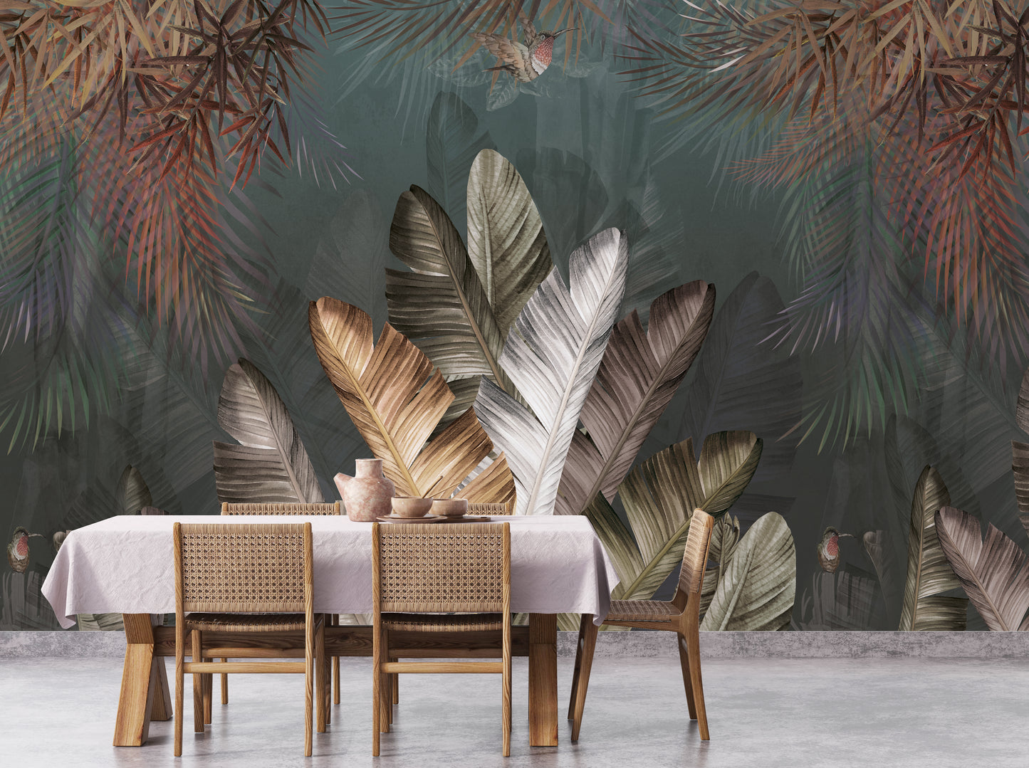 Europrint Plantas Tropicales y Colibrí