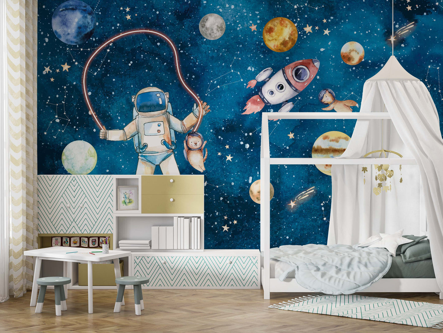 Europrint Astronauta, Cohete y Planetas