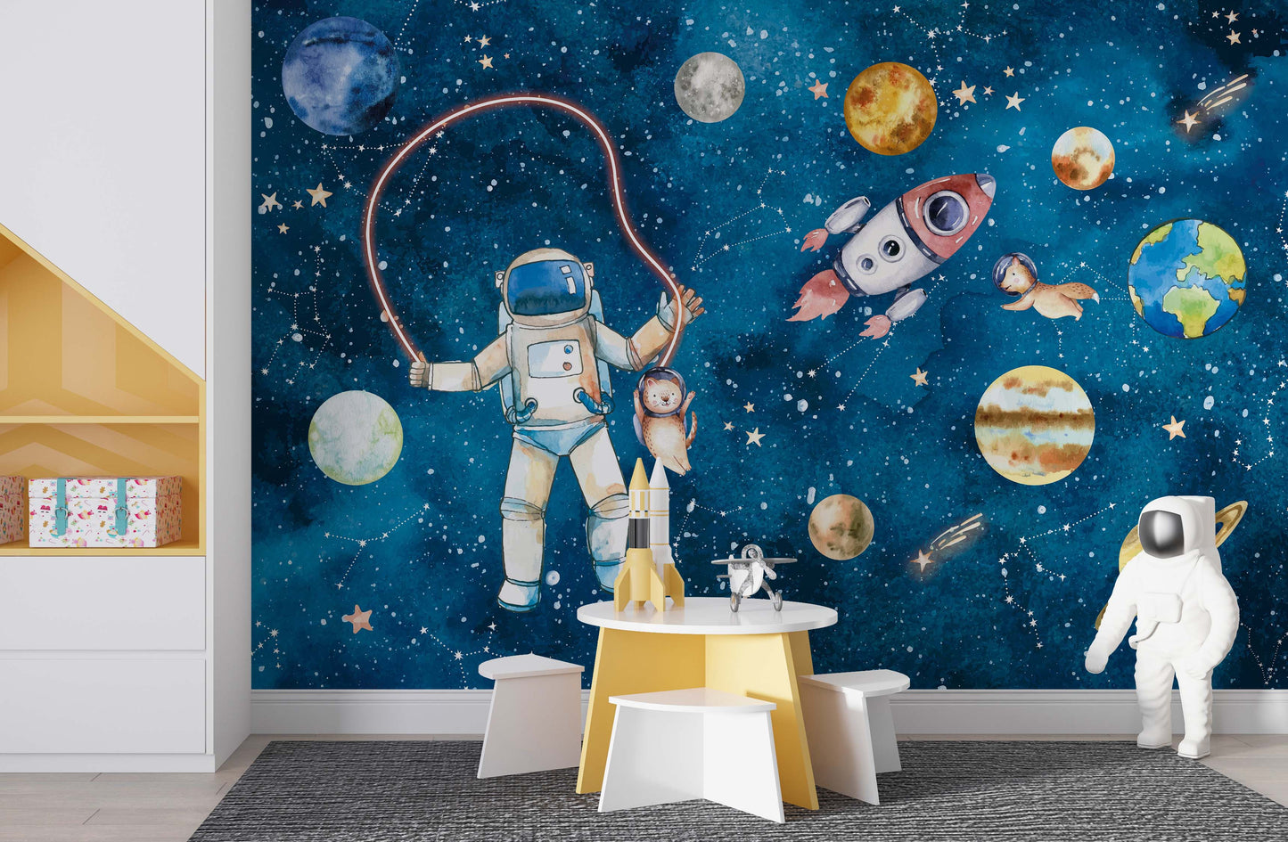 Europrint Astronauta, Cohete y Planetas