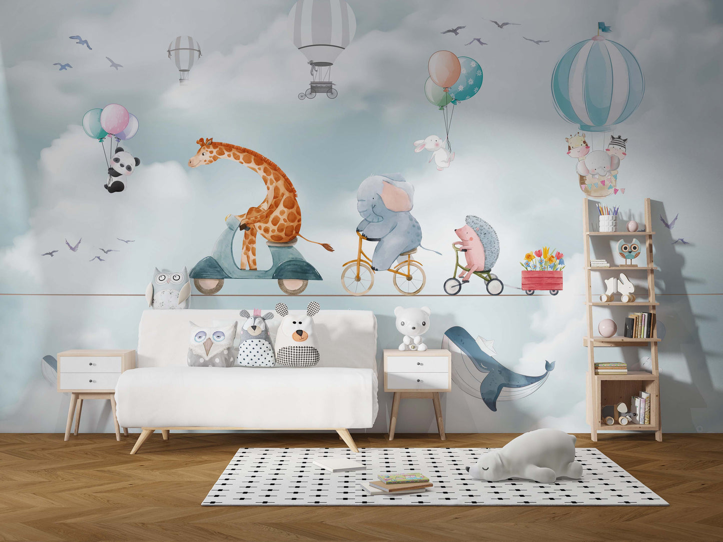 Europrint Jirafa y Animales En La Cuerda Floja