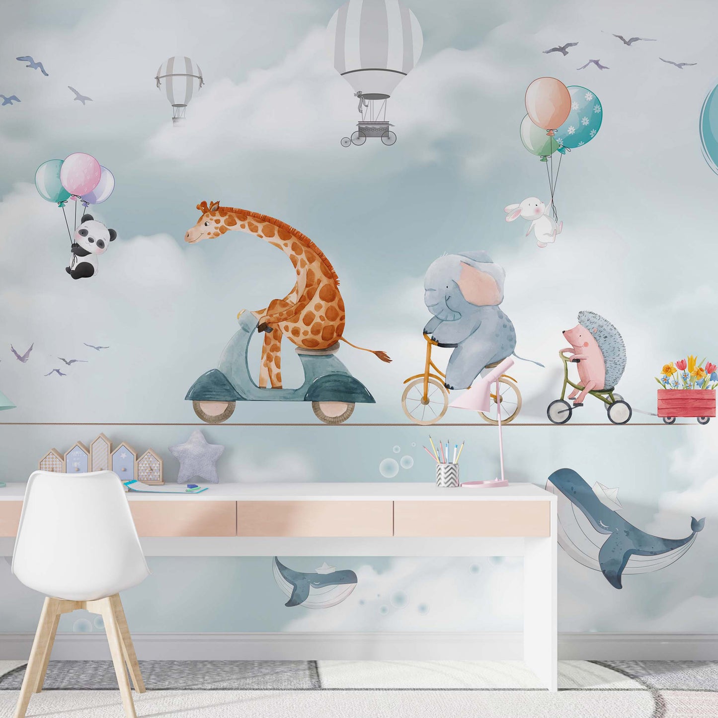 Europrint Jirafa y Animales En La Cuerda Floja