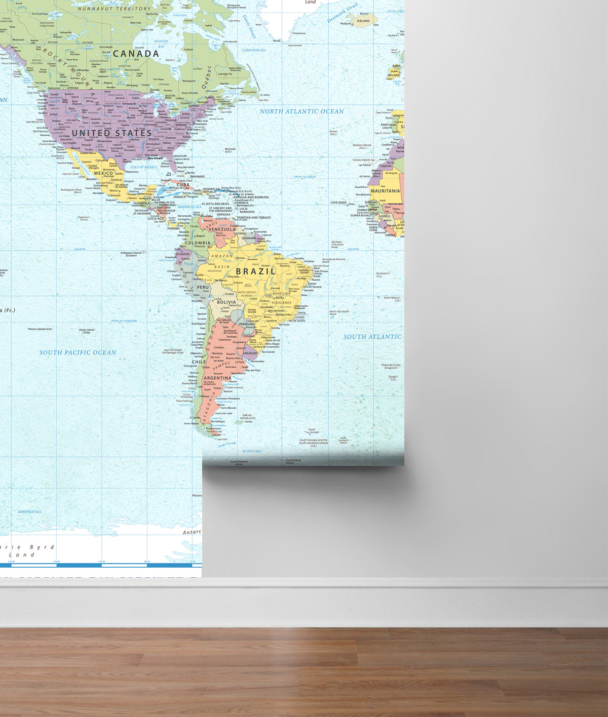 Mapa Mundi Varios Colores