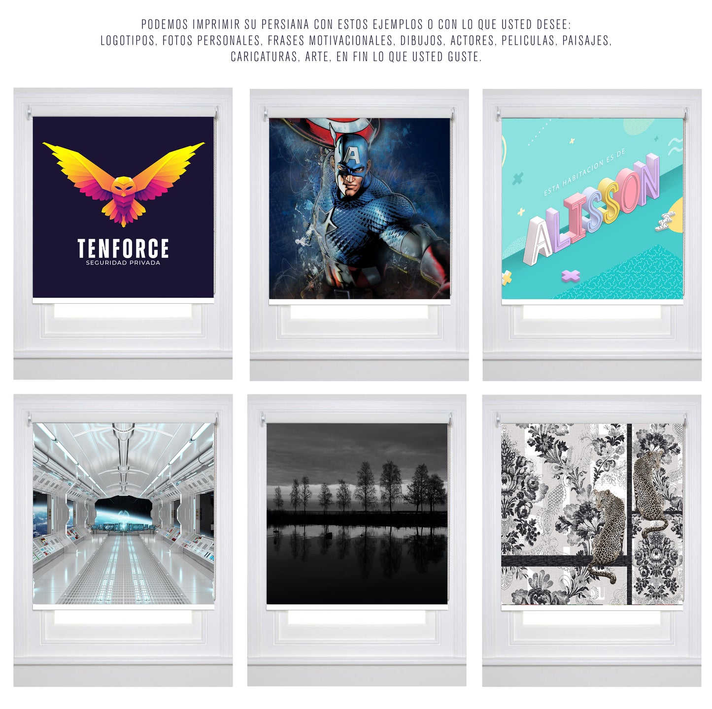 Persiana Enrollable Blackout con Impresión Personalizada