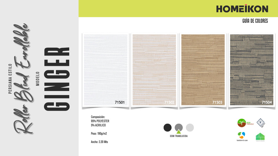 Panel Japonés Corredizo Semitranslúcido