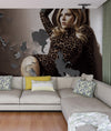 Scarlett Johansson Rustic Vintage Wall