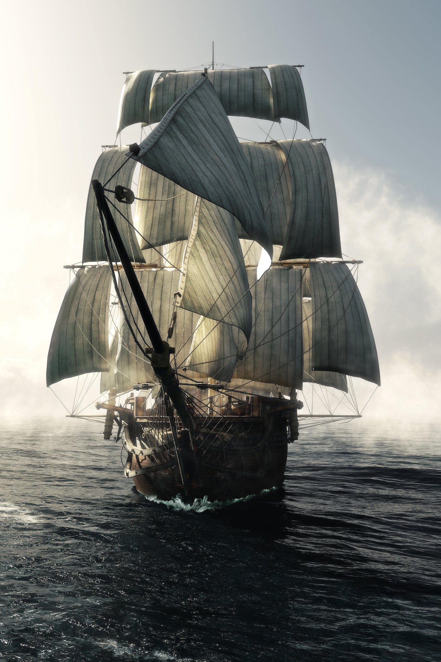 Barcos Pirata en Altamar