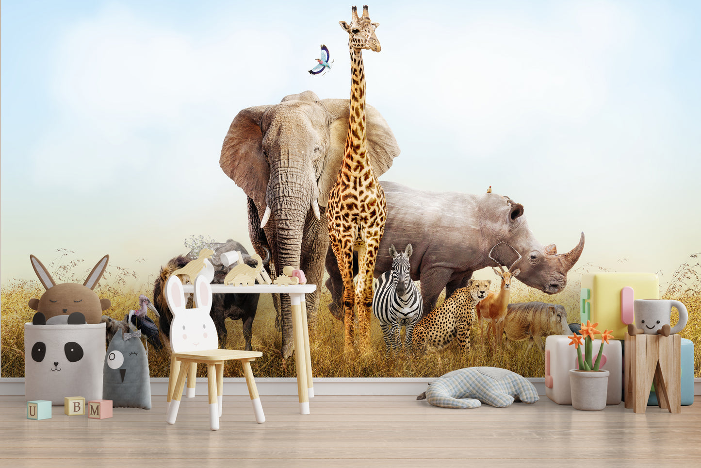 Safari Elefante León Jirafa Tigre