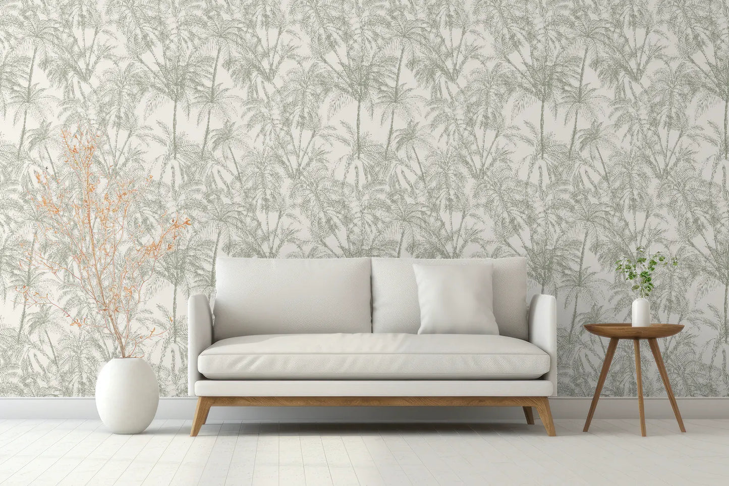 Fondo Sutil Dibujo Palmeras