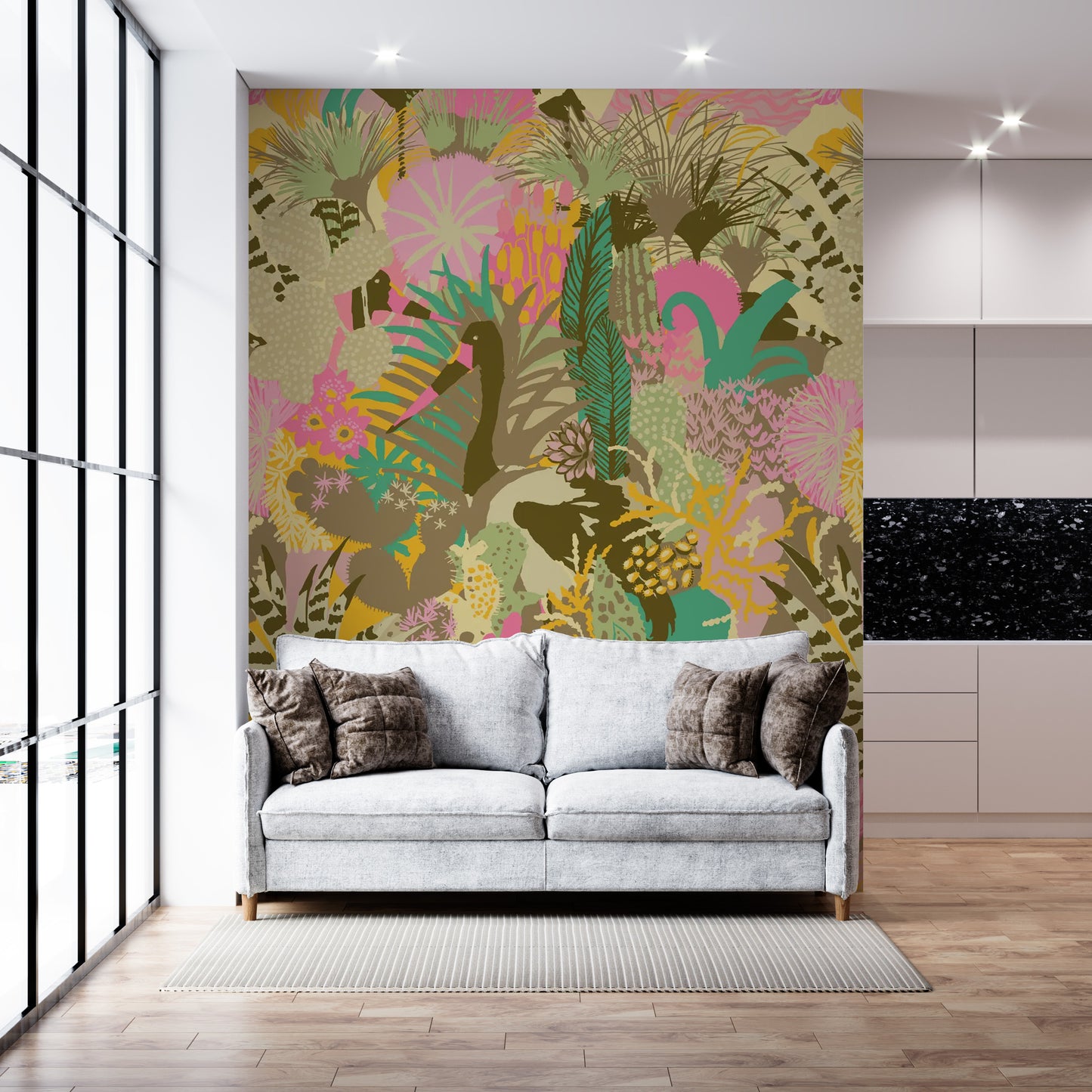 Patos y Plantas Abstractas I