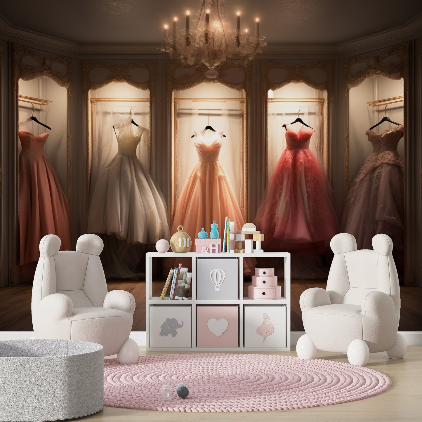 Aparadores Con Vestidos Estilo Princesas