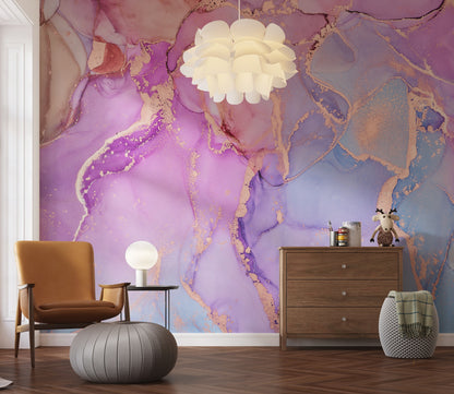 Marmoleado Rosa y Celeste