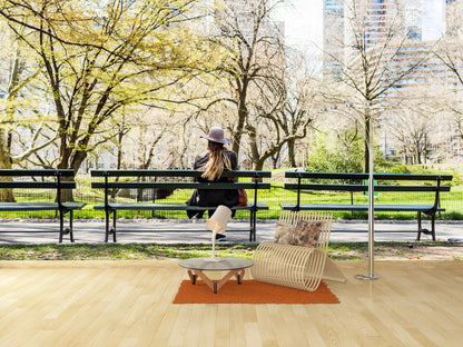 Mujer en Bamba en Central Park