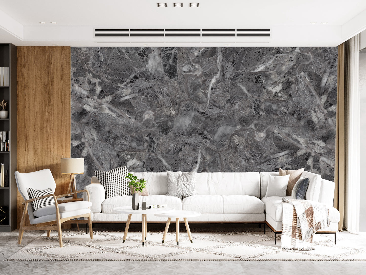 Elegante Muro Mármol Gris IV