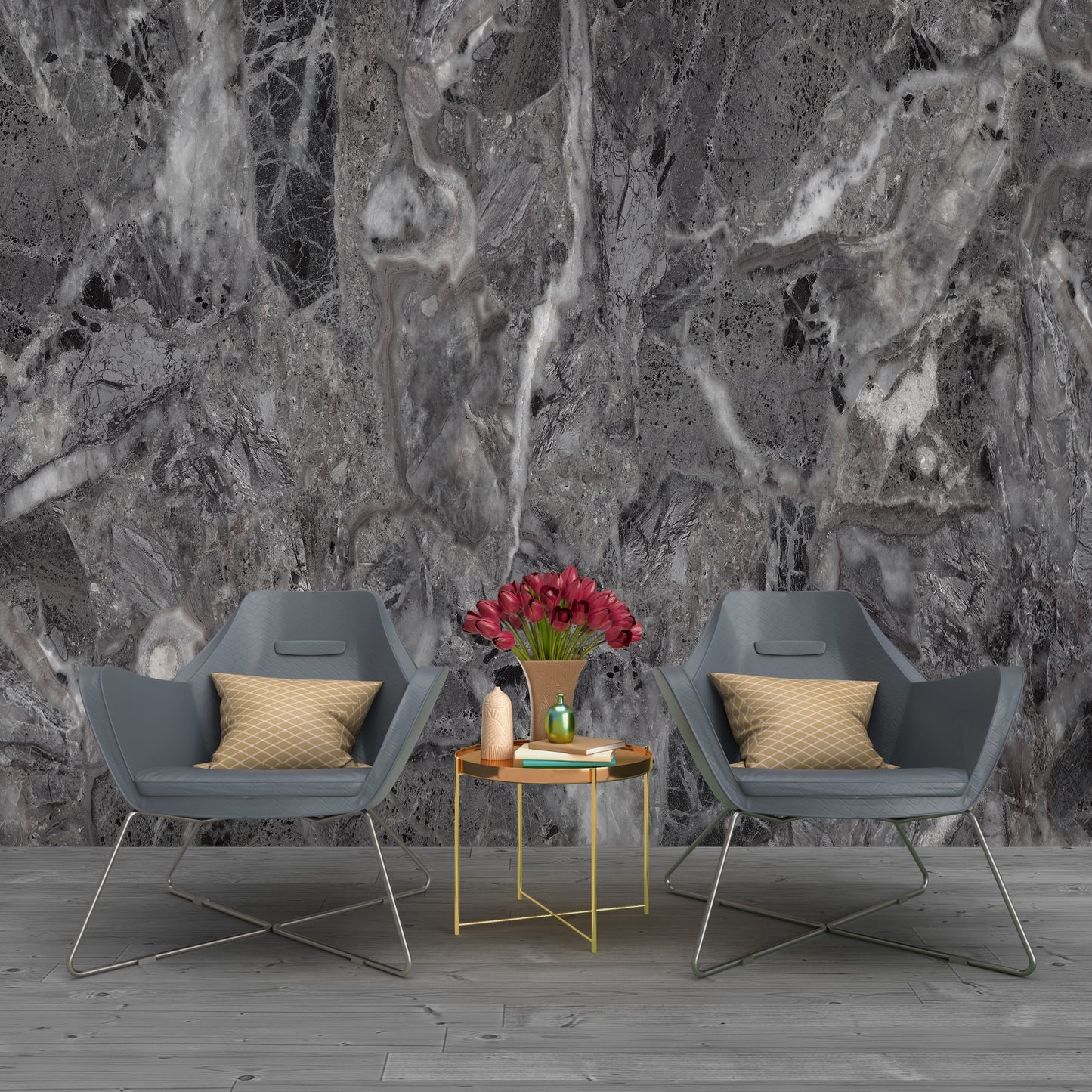 Elegante Muro Mármol Gris IV