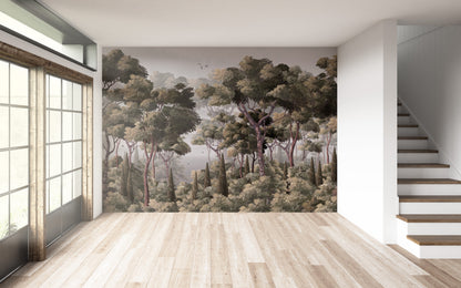 Paisaje Arboles y Pinos