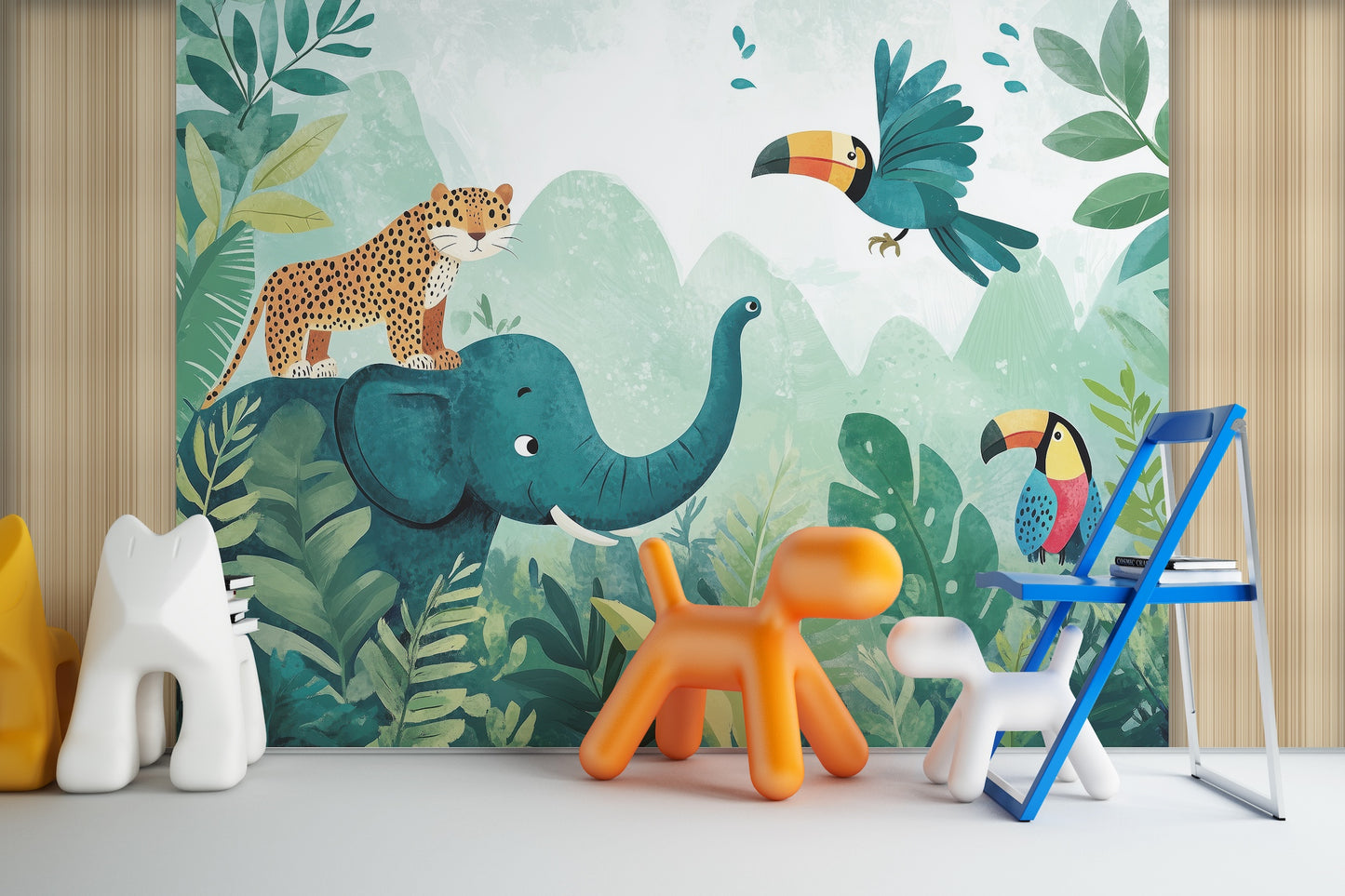 Selva Infantil Jaguar, Elefante y Tucanes