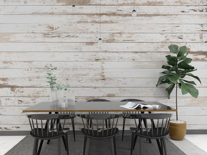 Grunge White Wooden Planks