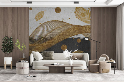 Modern Abstract Golden Elements