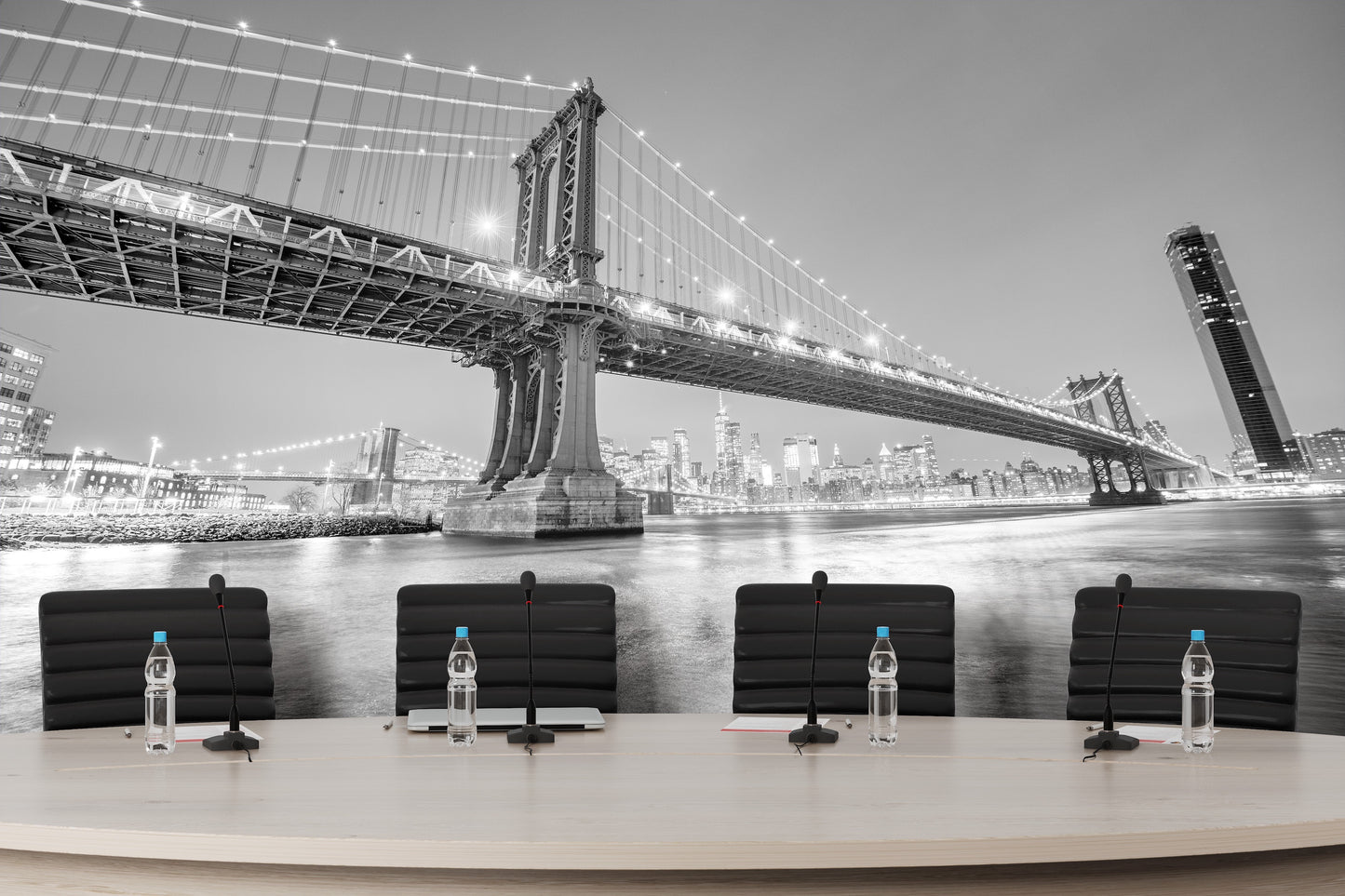 Black & White Brooklyn Bridge