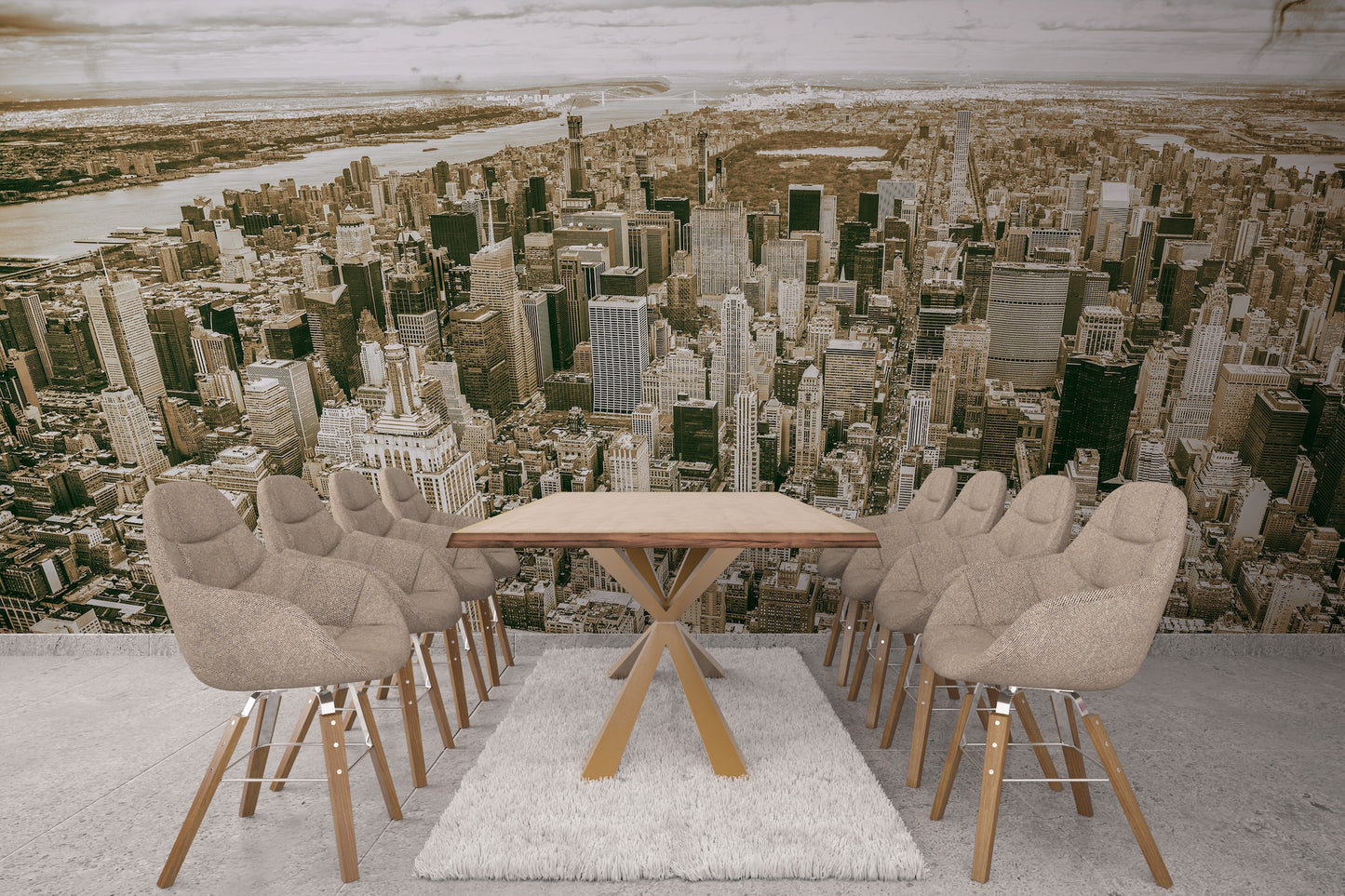 Retro Vintage New York Skyline