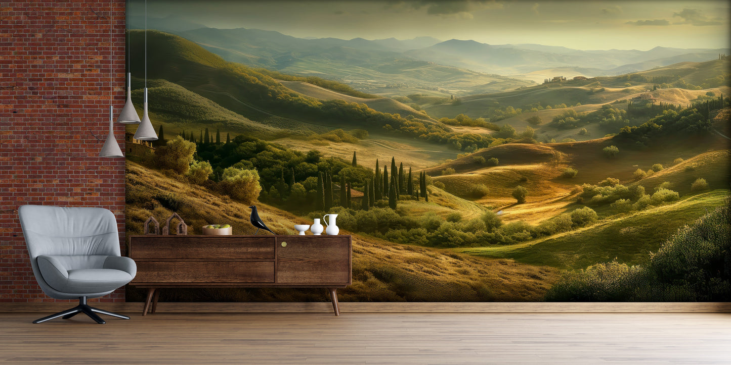 Ilustración Paisaje Campirano