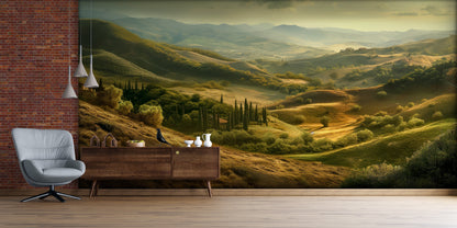 Ilustración Paisaje Campirano