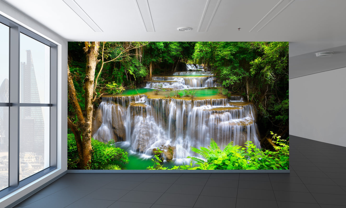 Paisaje Bosque y Cascada en Vietnam