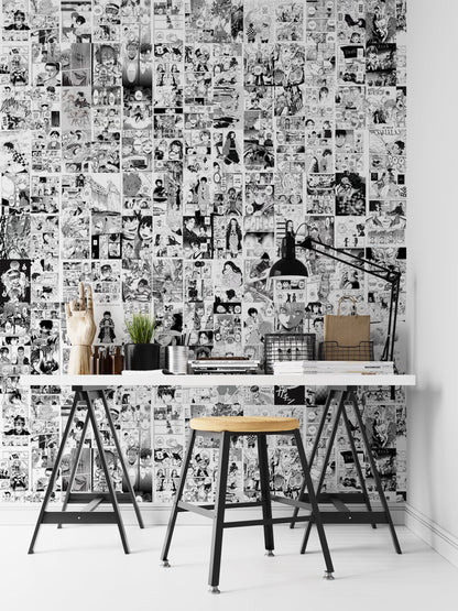 Anime Manga Comic Art Collage