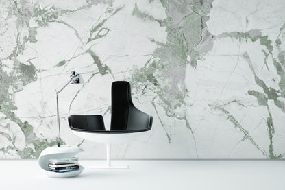 Elegante Mármol Blanco y Verde