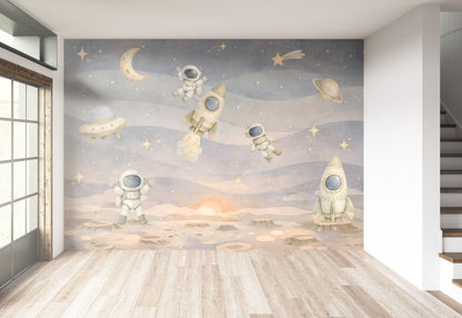 Astronautas y Espacio Wallpaper