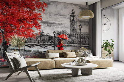 London Lovers Red and Black & White